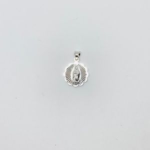 Sterling Silver 925 Small Charm Pendant Virgin